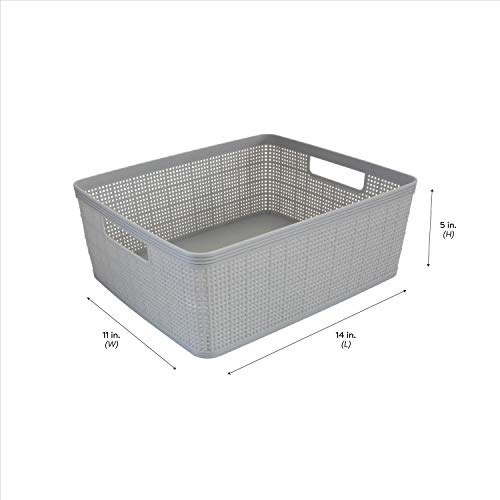 Simplify 10 Piece Organizing Set | Multiple Size Bins | Multipurpose | Office | Desk | Dorm | Bathroom | Storage Basket | ...