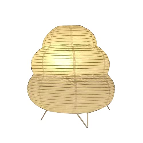 Fosinz Cute Paper Lamp, Ambient Lighting Lamp, Cozy Accent Side Table Lamp, Small Warm Glow Light for Bedroom Living Room ...