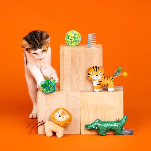 Fringe Studio 6PCS Multipack Cat Toy Set That's JUST GRRRREAT, Pet Shop Collection (610023)