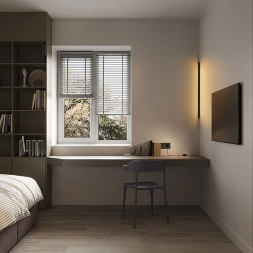 SHREALMS Corner Wall Lamp Linear Sconce, Aluminum Long Bar Wall Lighting Fixture, Mood LED Wall Mounted Lamps for Living R...