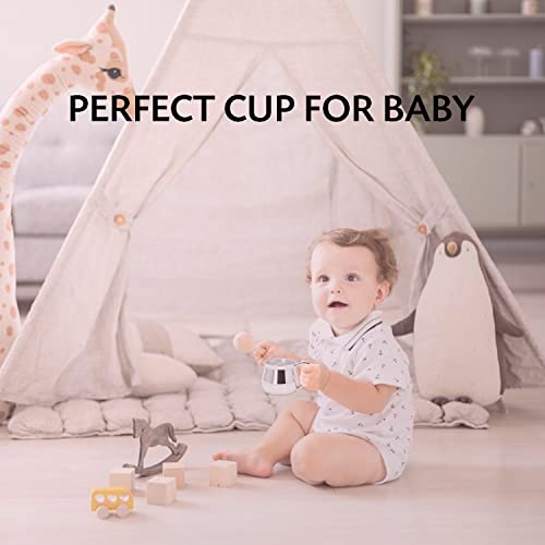 Krysaliis Silver Plated Bulge Piggy Cup for Baby - Elegant Engravable Personalized Cup Keepsake Gift - Crafted with Silver...