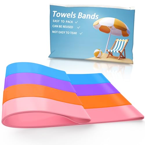 Towel Bands for Cruise & Beach Chairs - Cruise & Beach Pool Chairs Ship Essentials - Must Haves Alternative to Beach Towel...