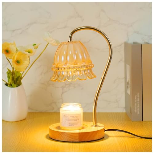 Candle Warmer Lamp with Timer Dimmer, Wax Warmer Lamp for Jar Candles with 2 Bulbs, for Women Mom, Best Valentine's Day an...