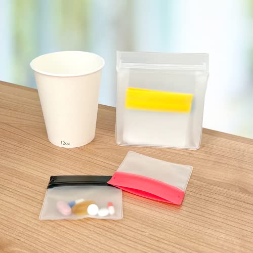 EZY DOSE Reusable 7-Day Pill Pouch Set, Durable Multi-Purpose Travel-Sized Containers, Includes Colors for Easy Identifica...