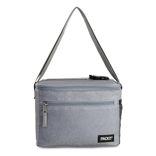 PackIt(R) Freezable Essential Cooler, Gray Fog, Built with EcoFreeze(R) Technology, Fully Freezable, Collapsible, Reusabl...