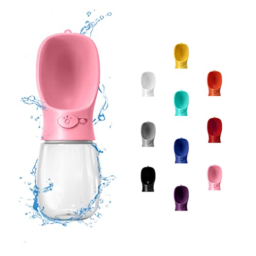 WePet Portable Dog Water Bottle, 12 OZ, Leak Proof Puppy Water Dispenser with Drinking Feeder for Pets Outdoor Walking, Hi...