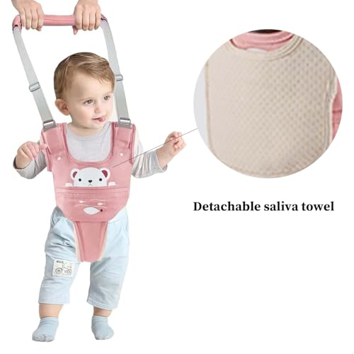 Baby Walking Harness Adjustable Handheld Kids Walker Helper Assistant Belt for Learning Walk Trainer Tool Walking Wing,Grey