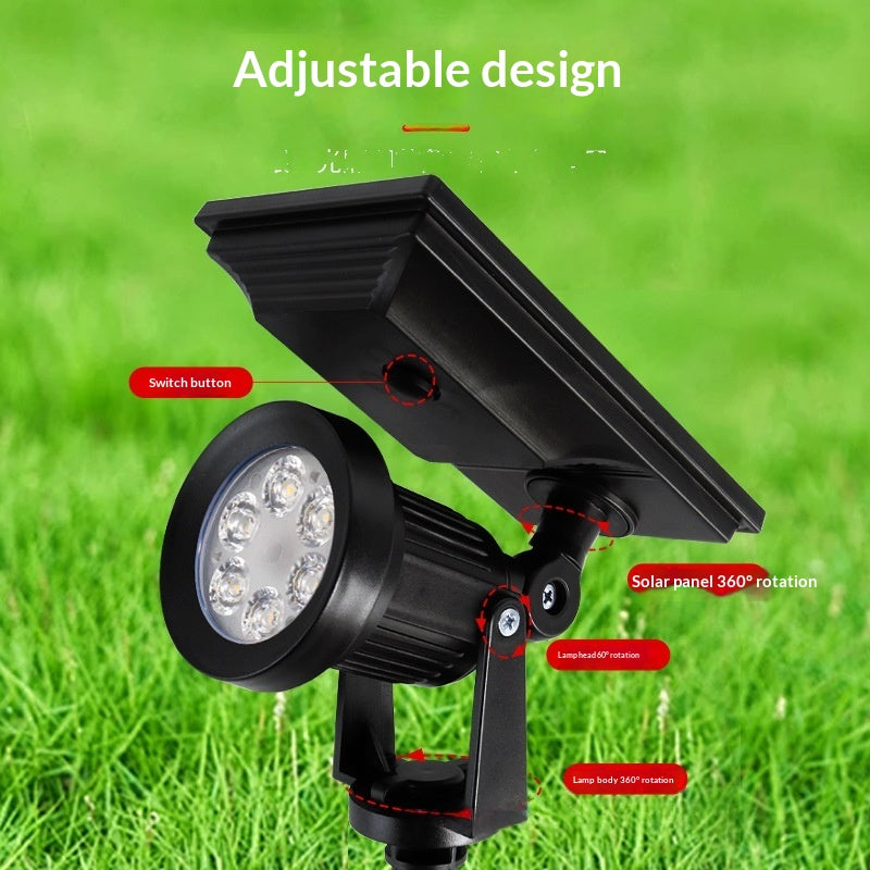 Solar-powered Spotlight Outdoor Ambiance Waterproof