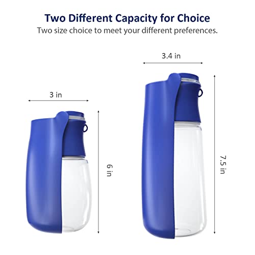 WePet Foldable Portable Dog Water Bottle Puppy Water Dispenser with Drinking Feeder, 12 OZ, High-Temperature Resistant Lea...