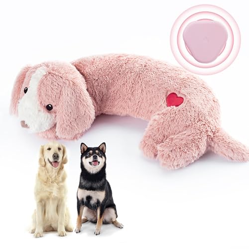 Moropaky Heartbeat Toy Puppy Heartbeat Stuffed Toy for Dog Calming Aid, Heartbeat Puppy Toy for Pets Anxiety Relief, Dog C...