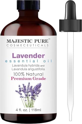 Majestic Pure Essential Oil with Glass Dropper - 100% Pure and Natural - Essential Oils for Diffuser, Aromatherapy, Soap a...