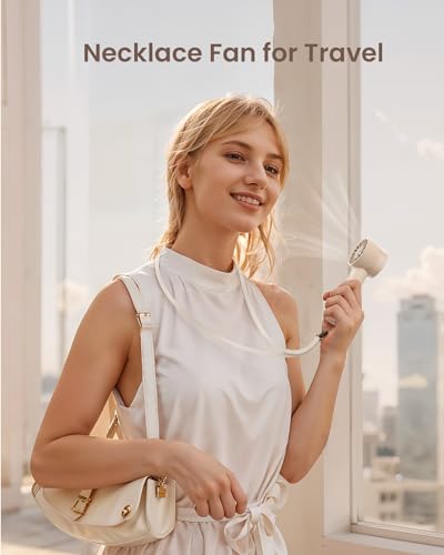 Coolwill Portable Mini Handheld Turbo Fan, 4 Speed High Velocity Personal Cooling Device [Max 16H], Rechargeable Purse Tra...
