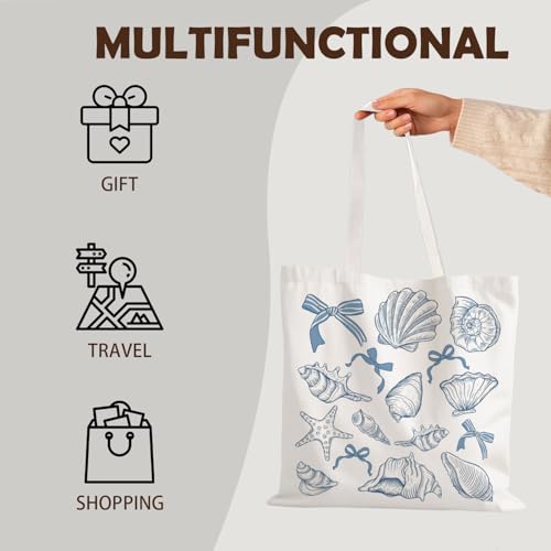LZYRF FBB Ocaen Beachy Ocean Sea Fish Reusable Grocery Shopping Bag