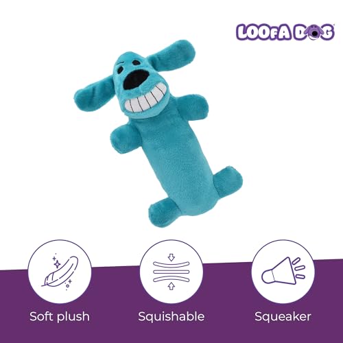 Multipet Original Loofa Dog Plush Toy - Squeaky Toy for All Dogs - Extra Soft Plush - Stuffed Animal Dog Toys for Playing...