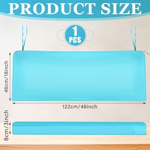 SmoothNovelty 48x18 Inch Patio Bench Cushion Covers Outdoor Waterproof UV Protection Loveseat Swing Replacement Cover with...