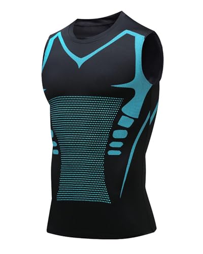 XINGCOOL Compression Shirt Men Slimming Body Shaper Vest Crewneck Workout Shirts Tummy Control Undershirts