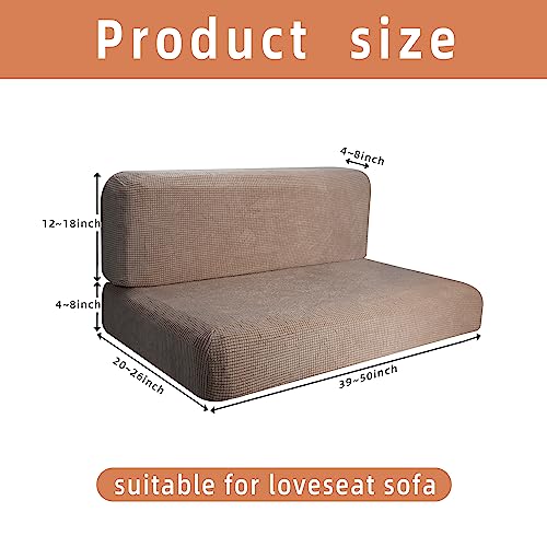 RunNico RV Dinette Cushion Cover-Elastic Camper Cushion Slipcovers-Stretchable Loveseat Sofa Furniture Protector for RV Ca...