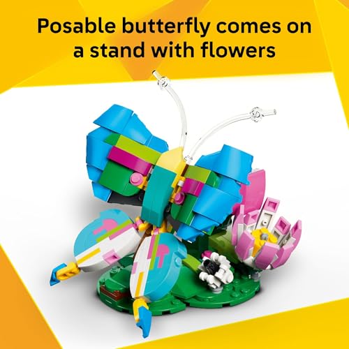 LEGO Creator 3 in1 Wild Animals: Colorful Hummingbird Building Toy for Girls, Boys, & Kids, Ages 8+ - Build a Bird, Butter...