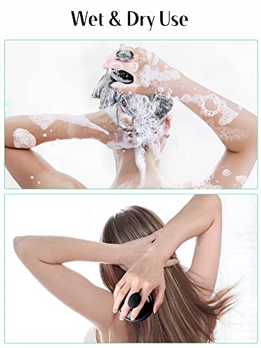 HEETA Scalp Massager Hair Growth, Soft Silicone Scalp Scrubber Shampoo Brush for Exfoliation, Dandruff Removal Head Massag...