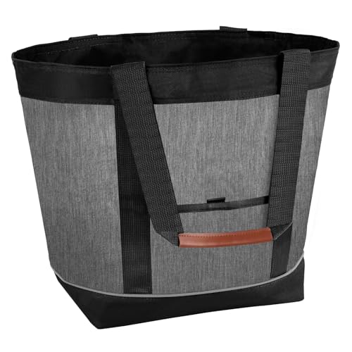 Awordo Insulated Cooler Bag, Reusable Grocery Tote Bags for Hot/Cold, Leakproof Thermal Food Delivery Bag for Shopping, Be...