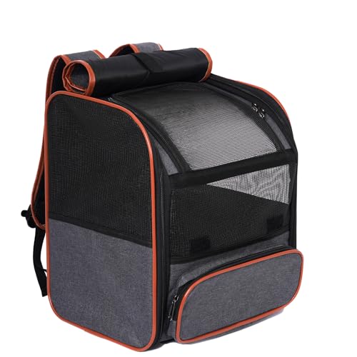 Pesen Cat Backpack Carrier, Breathable & Foldable Pet Carriers for Cats, Small Dogs and Rabbits Under 15 lbs, Airline Appr...