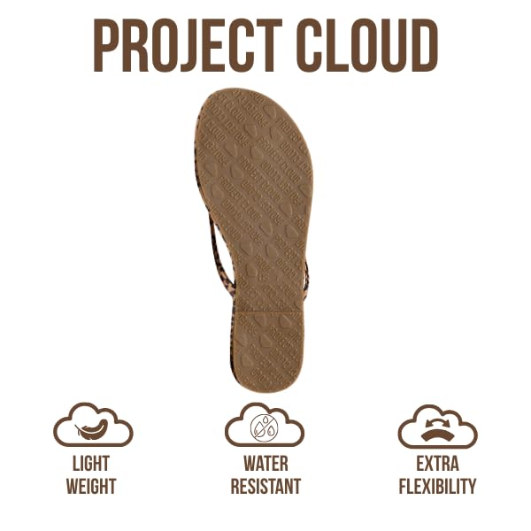 Project Cloud Flip Flops for Women Footwear- Lightweight and Memory Foam Insole Sandals for Women 2026 - Durable Non-Slip ...