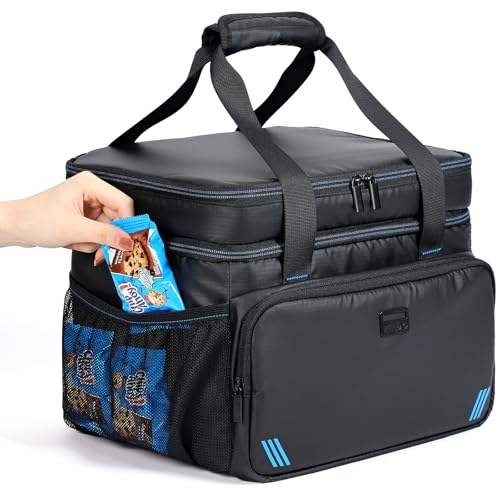 ZEEMO Soft Cooler Bag, Insulated Lunch Box, 19 L Ice Chest, Double Leakproof Layers, Waterproof and Collapsible Case for W...