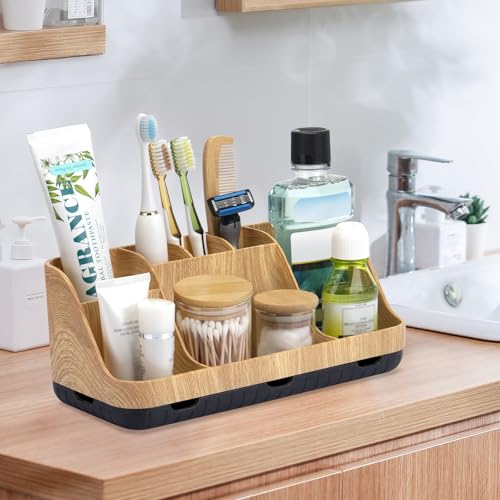 GFWARE Bathroom Organizers and Storage - Detachable 7 Slots Kids Electric Toothbrush and Toothpaste Holde Drainage for Bat...