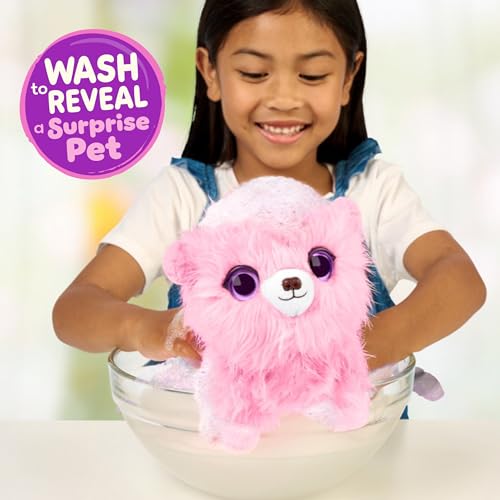 SCRUFFALUVS Pink Surprise Pet, Mystery Plush Toys, Stuffed Animals, Wash to Reveal 1 of 3 Rescue Surprise Toy Pets: Puppy,...