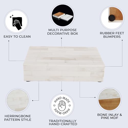 Handicrafts Home Handmade Classic Pattern Decorative Box - Storage Organizer, Decor Centrepiece, Memory Keepsakes, Home De...