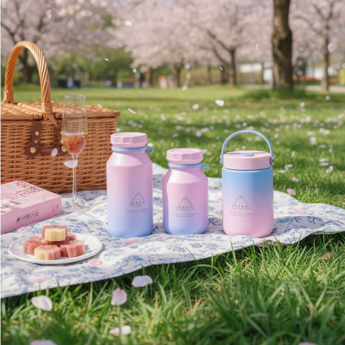 Outdoor Portable Tea-Brewing Couples Insulated Water Bottle