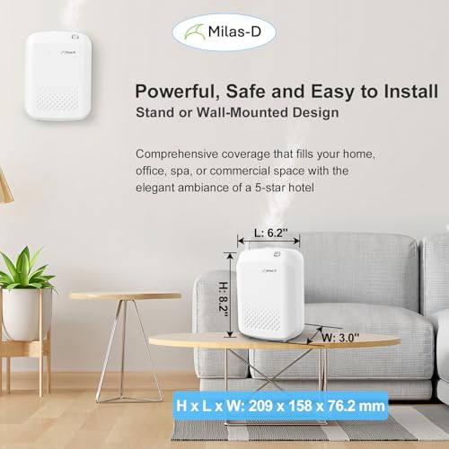 Waterless Essential Oil Diffuser for Home and Commerical, Aromatherapy Diffuser for Large Rooms Up to 1500 sqft, Bluetooth...