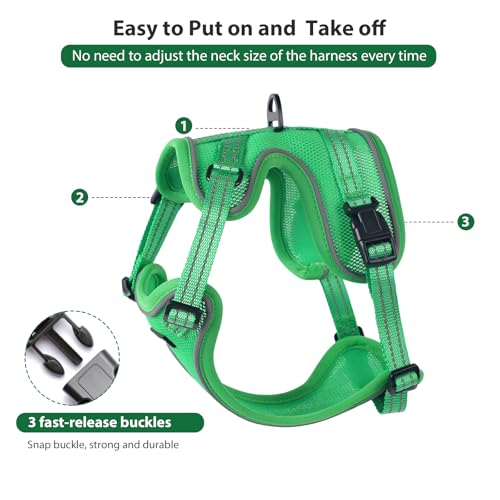 Rttochfy Cat Harness and Leash Set, Adjustable and Reflective Cat Vest, Escape Proof Kitten Harness, Easy to Put on with 3...
