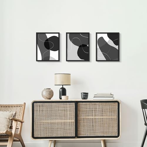 Picrit 8x10 Picture Frame Set of 12, Wall Gallery 8 x 10 Photo Frames without Mat, Multi Photo Display for Home Decor, Black