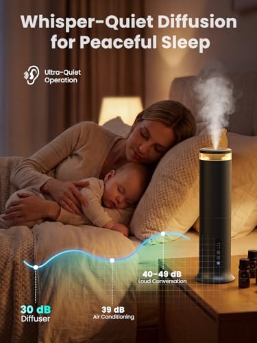 XEITIN Waterless Diffuser with 5 Hotel-inspried Scent Oil - Cold Air Diffuser Up to 2000 Sq.ft for Large Home Office Hotel...