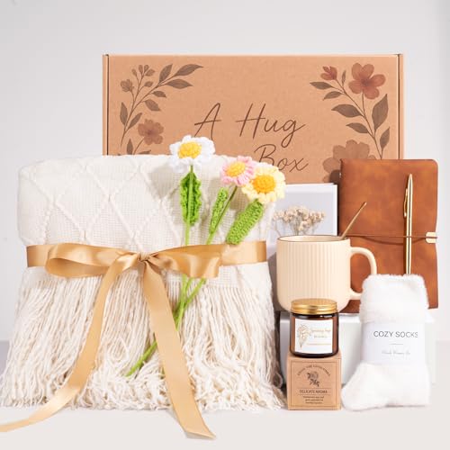 for Women - Get Well Soon Self Care Gift Baskets, Thinking of You Care Package Birthday Box for Women Her Sister Wife Girl...