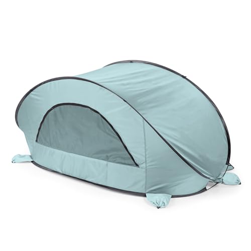 Picnic TIME Manta Portable Beach Tent, Fully-Assembled Pop Up Tent, Beach Shade and Sun Shelter, Instant Outdoor Shade wit...