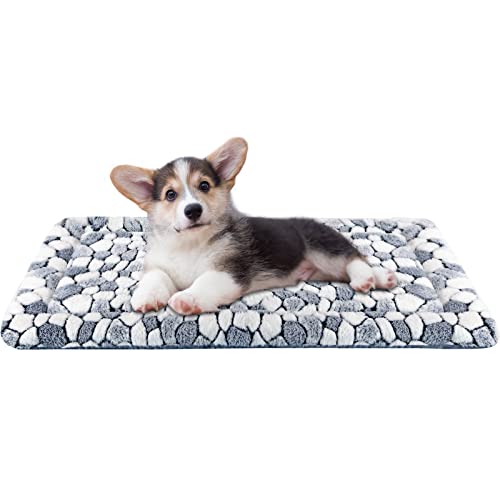 VANKEAN Dog Crate Pad Bed Mat Reversible (Cool & Warm), Sleeping Mat Dog Bed for Crate for Small Dogs and Cats, Machine Wa...
