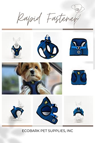 EcoBark Step in Dog Harness Reflective Soft Ultra Padded Mesh Dog Harnesses for XXS, XS, Small, and Medium Dogs Eco-Friend...