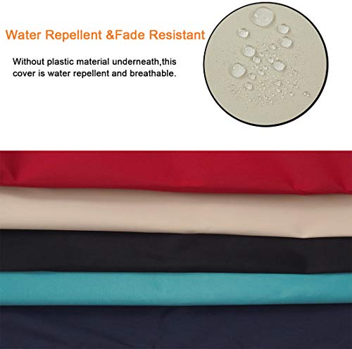 Sigmat Outdoor Seat Cushion Cover Water Repellent Square Chair Cushion Cover-Only Cover Navy 18"x18"x2"(2 covers)