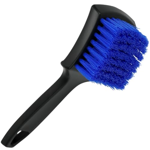 Viking Carpet Cleaning and Scrub Brush for Floor Mats, Cleaning Brush for Car Interior and Home, Black and Blue, 8.3 inch ...