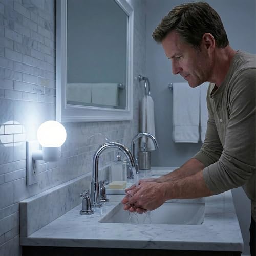 LED Night Lights Plug into Wall, Warm White/Cool White Adjustable，Tool Free Setup Plug in Night Light，1W Bright Nightlight...