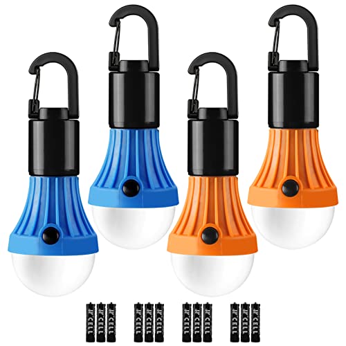 Lepro LED Camping Lantern, Camping Essentials, 3 Lighting Modes, Hanging Tent Light Bulbs with Clip Hook for Camping, Hiki...