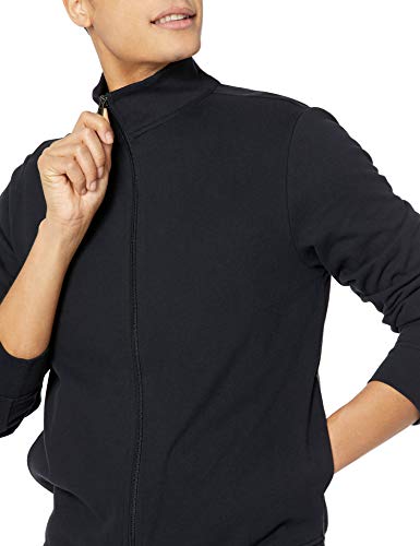 Amazon Essentials Men's Full Zip Mock Neck French Terry Sweatshirt, Lightweight