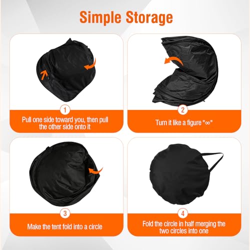 2026 Upgraded Portable Changing Room Tent - Instant Pop Up Privacy Pod with Upgraded Strong Suction Cups for SUV Liftgate,...