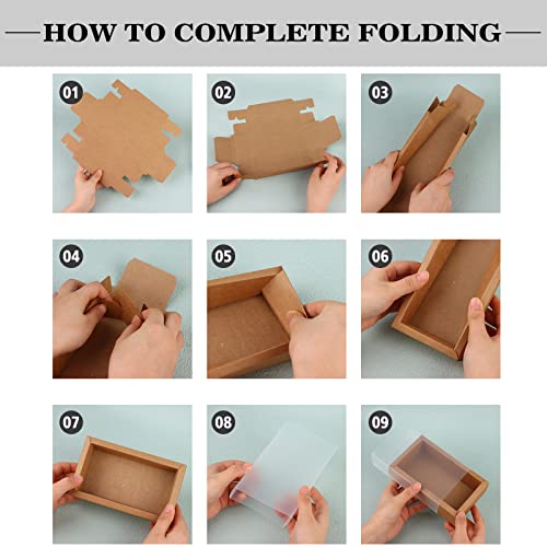 26 PCS Rectangle Drawer Kraft Boxes Small Cardboard Present Packaging Boxes for Party Favor Treats, Candy and Jewelry Craf...