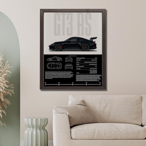 InkFlow Posters Vintage Racing Car Poster - Classic Supercar Wall Art for Boys Bedroom, Living Room, Dorm - Ideal Print De...