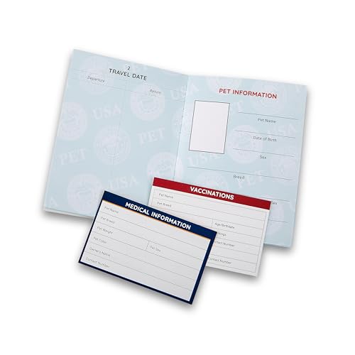 Support Pets International Pet Passport – Official Service Pet Travel Document Service Dog Book – Cat and Dog Travel Acces...