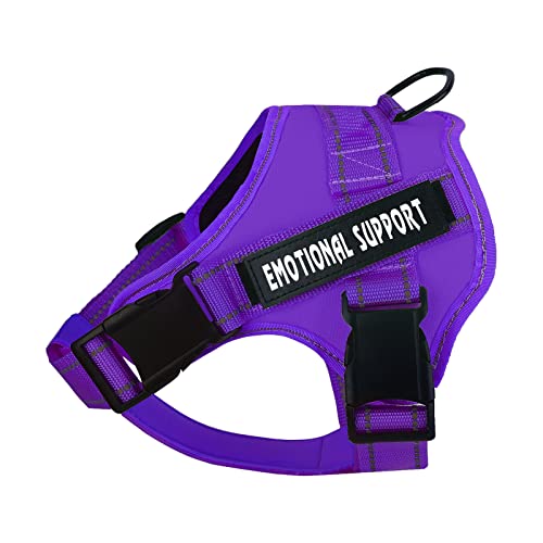 voopet Service Dog Harness, Emotional Support Pet Vest Harness, Reflective Breathable and Adjustable No-Pull ESA Dog Harne...