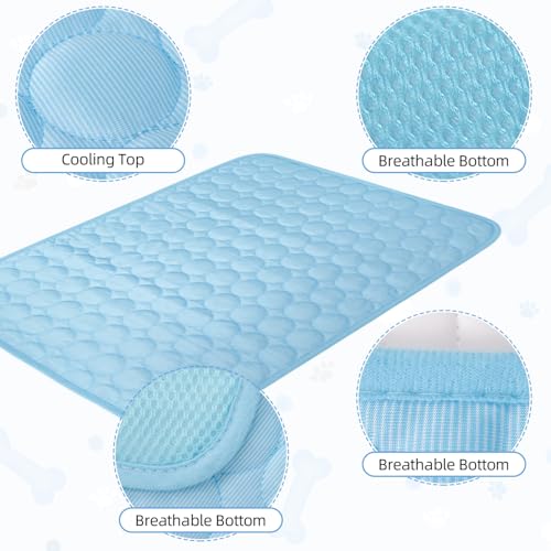 Dog Cooling Mat,2025 Upgrade Pet Cooling Mat for Dogs Cats,Summer Ice Silk Cool Mats & Sleeping Pad for Indoor or Outdoor,...